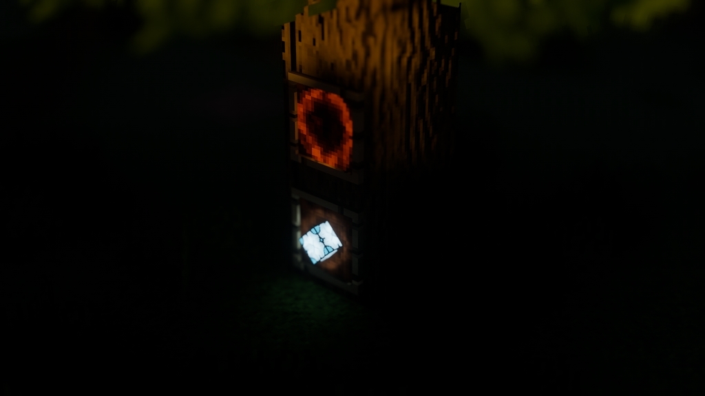 Item Frame and Glow Item frame showcasing sea lantern (exposure lowered)